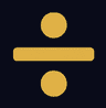 Division symbol icon